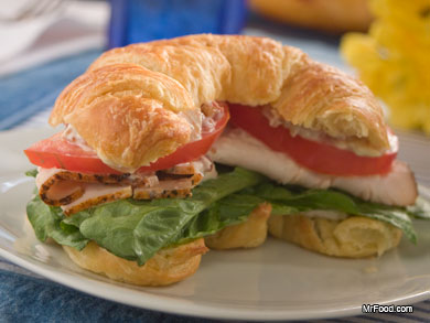 Croissant Club Sandwiches