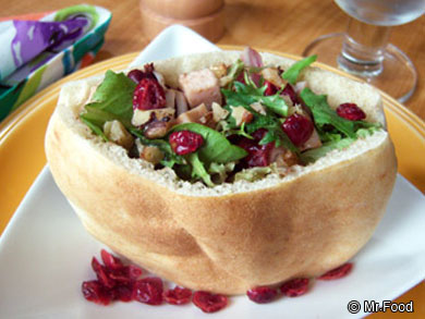 Turkey Cranberry Pitas