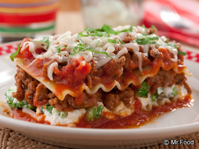 Beefed-Up Broccoli Lasagna