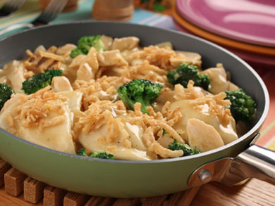 Chicken Pierogi Skillet