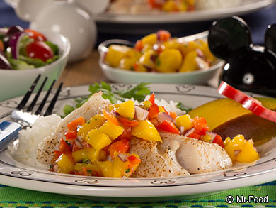 http://www.mrfood.com/Fish/Mango-Tango-Fish-Fillets