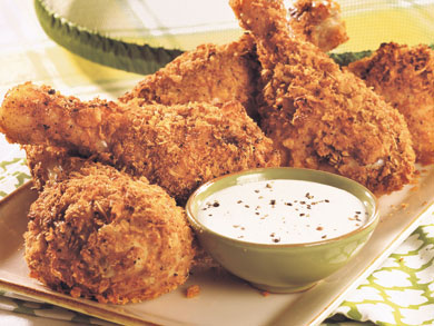 Oven-Fried Drumsticks