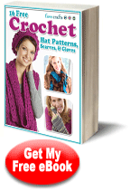16 Free Crochet Hat Patterns, Scarves & Gloves eBook