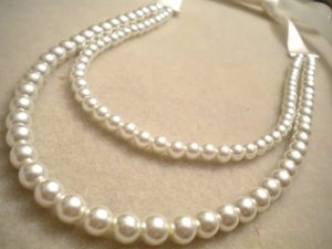 Easy Pearl and Ribbon Necklace