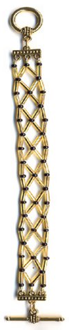 Golden Bugle Bead Bracelet