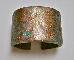 Metallic Clay Cuff Bracelet