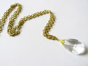 Wire Crystal Necklace