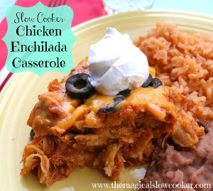 5-Ingredient Chicken Enchilada Casserole
