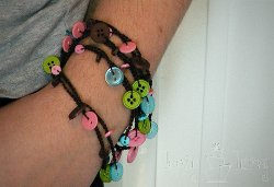 Crochet Button Bracelet 