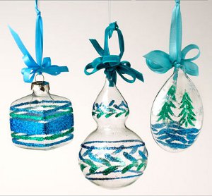 Shimmering DIY Ornaments 