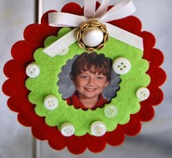 Button Photo Ornaments
