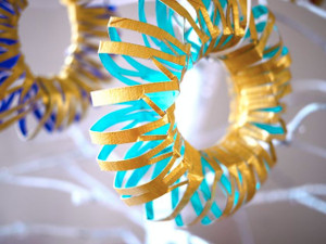 Toilet Paper Roll Wreath Ornaments 