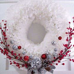 Winter Coffee Filter Wreath How to Make Wreaths