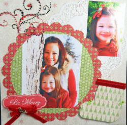 Christmas Scrapbook Layout | AllFreeChristmasCrafts.com