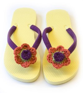 Floral Flip Flops