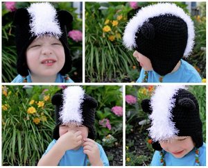 Skunk Earflap Hat