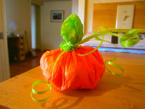 Paper Pumpkin Treat Bags 