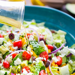 Greek Salad with Lemon Dressing 