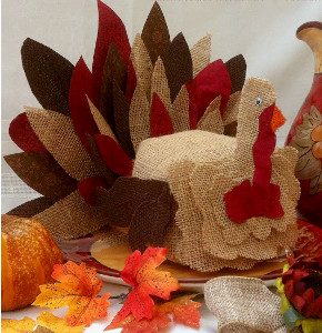 Burlap Turkey Craft 