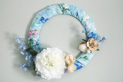 Winter Fabric Wreath