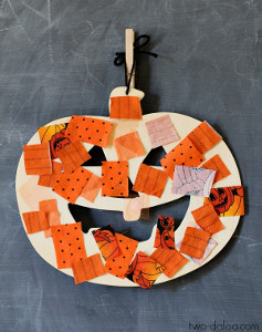 Adorable Scrap-O'-Lantern Pumpkin