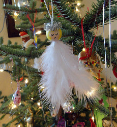 Feather Angel Ornaments