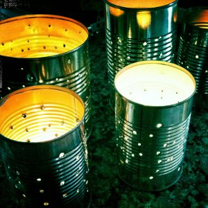 Starlight Tin Can Lanterns