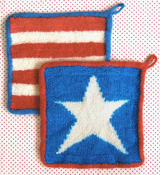 Stars and Stripes Felted Hot Pad