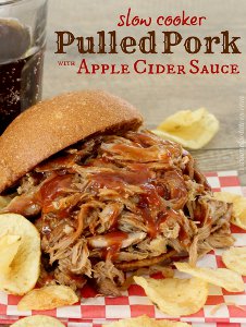 Slow Cooker Apple Cider Pulled Pork