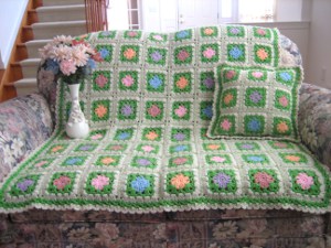 The Flowers of Spring Afghan FaveCrafts.com