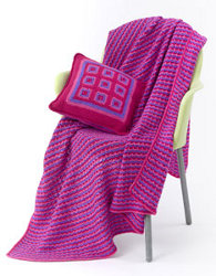Tween Crochet Pillow and Throw