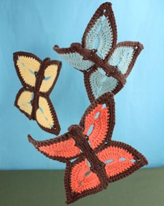 butterfly dishcloth