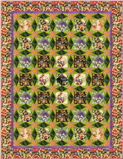 Glorious Garden Floral Quilt