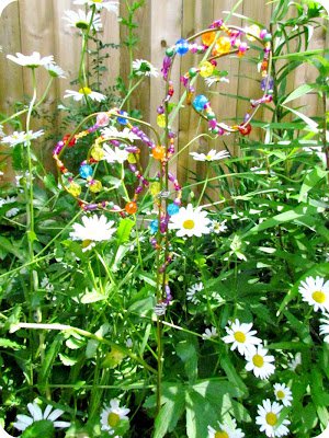 Bead Custer Garden Stake