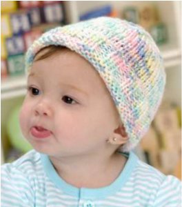 Easy to Knit Sweet Baby Hat | FaveCrafts.com