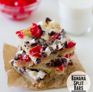 Banana Split Dessert Bars