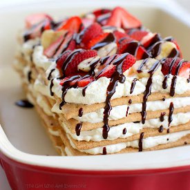 Ultimate Banana Split Icebox Cake