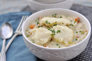 Slow Cooker Bisquick Chicken and Dumplings