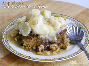 Applebee's Maple Pecan Blondie