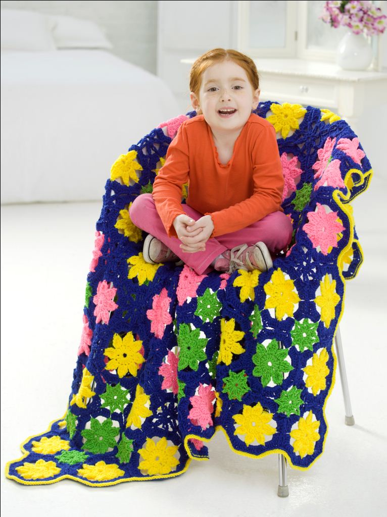 Kids Flower Throw