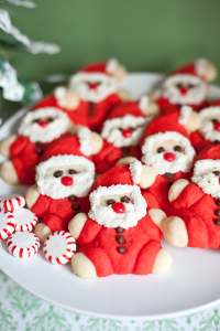Festive Roly Poly Santa Cookies