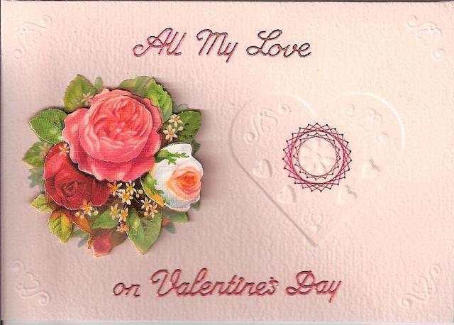All My Love Stitched Valentine's Day Card from Ecstasy Crafts