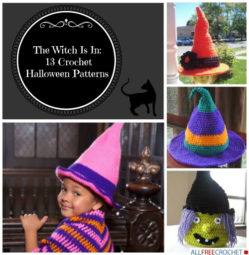 The Witch Is In: 13 Crochet Halloween Patterns | AllFreeCrochet.com