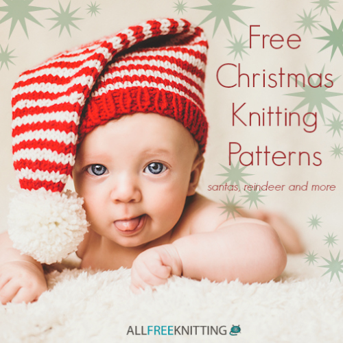 16 Free Christmas Knitting Patterns: <b>Santas, Reindeer</b> and More - Xmas-Santa-Reindeer-500