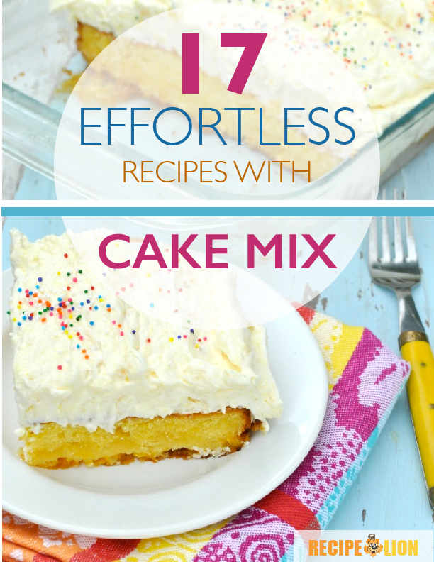 Where can you find recipes using cake mixes?