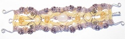 Sunny Lavender Macrame Bracelet