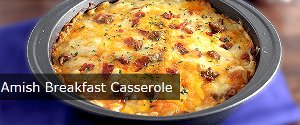 Amish Breakfast Casserole with Potatoes and Sausage 