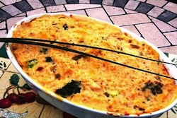 Cheesy Broccoli, Chicken and Rice Casserole