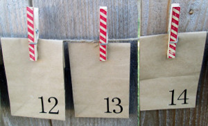 Candy Cane Clothespin Advent Calendar AllFreeChristmasCrafts com