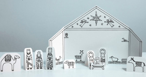 Paper Nativity Scene Printables | AllFreeChristmasCrafts.com